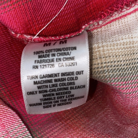 AEROPASTLE plaid button down shirt size medium - Picture 7 of 8